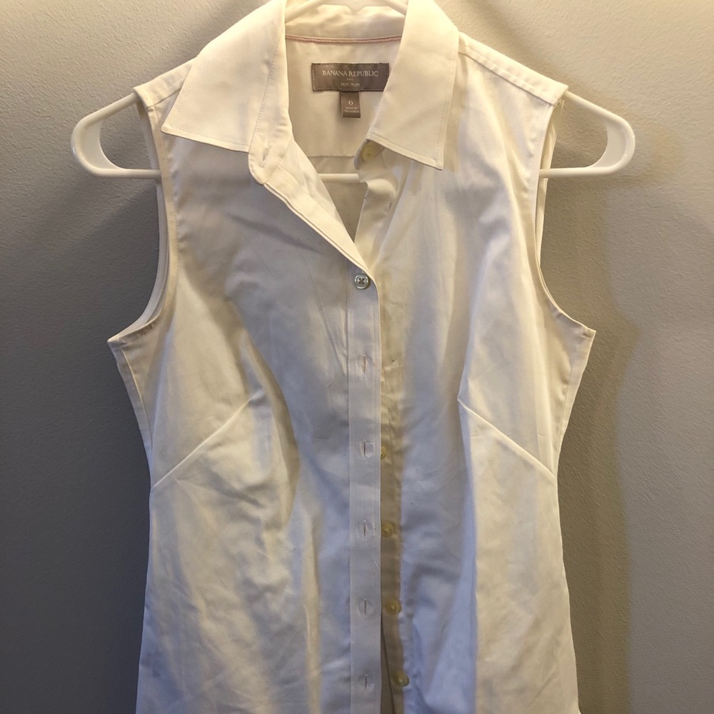 White button down